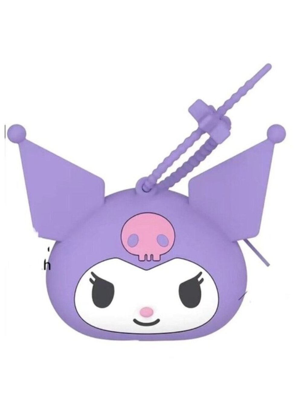 Kuromi Coin Purse Pouch Wallet Silicone Bag Charm Ear Pod Storage Sanrio Case